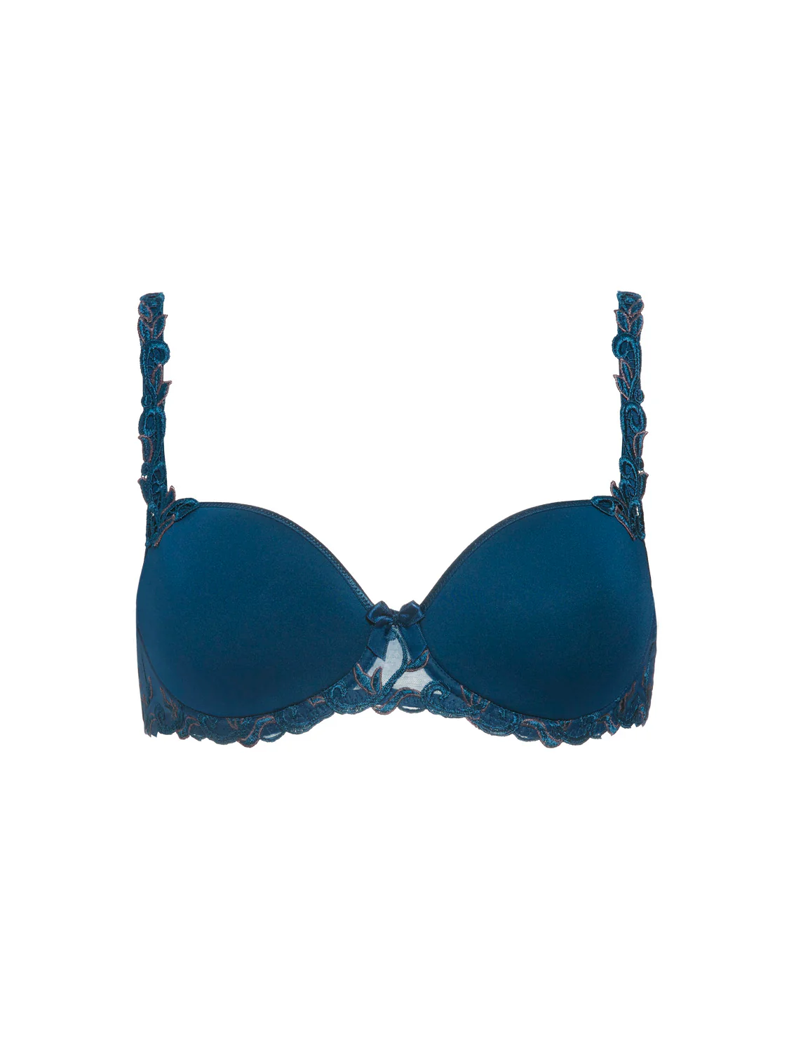 Squared neckline spacer bra - Petrol blue - Image 5