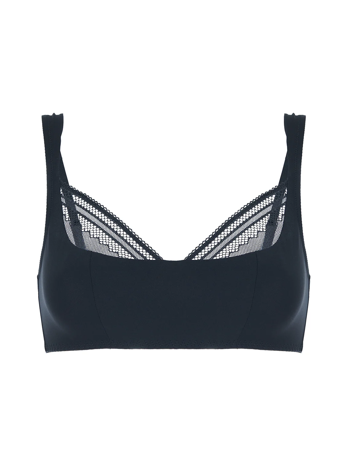 Structured wireless bra - Black - Image 11