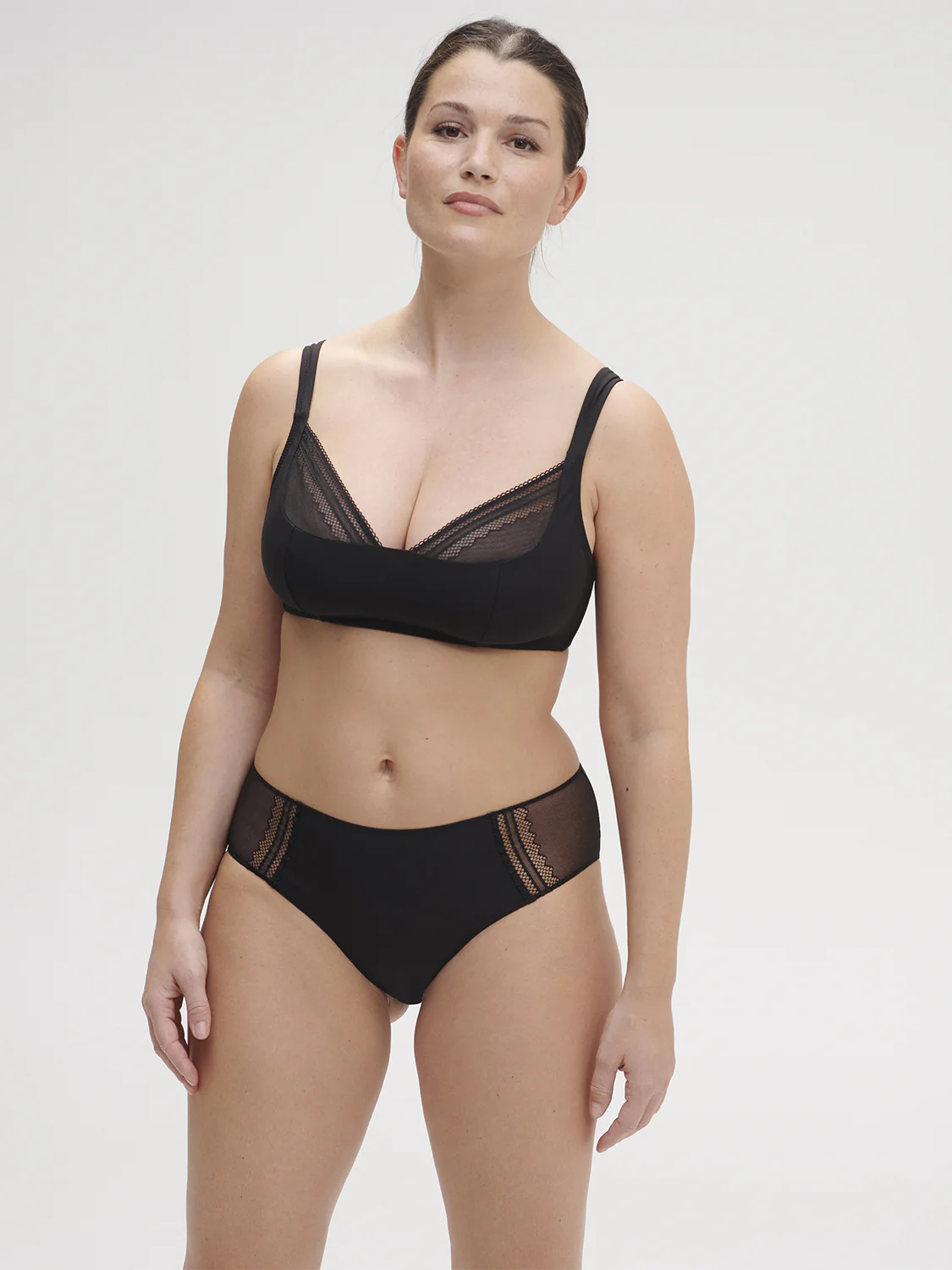 Structured wireless bra - Black - Image 8