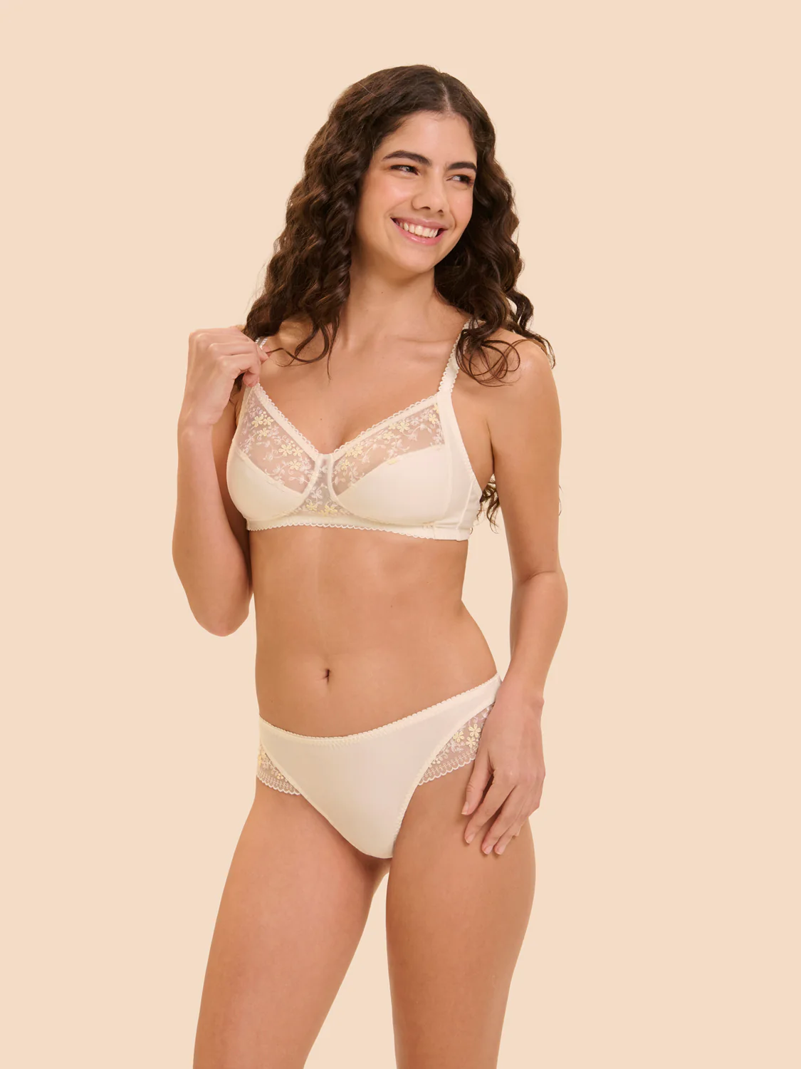 Structured wireless bra - Natural - Image 4