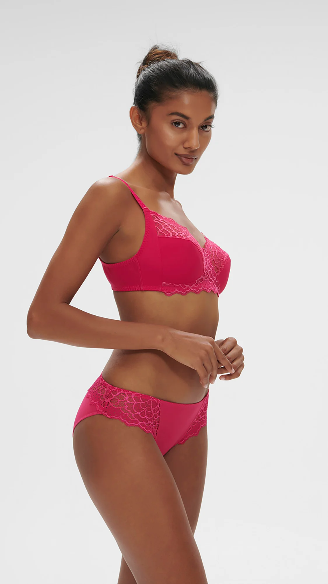 Structured wireless bra - Teaberry Pink - Image 3