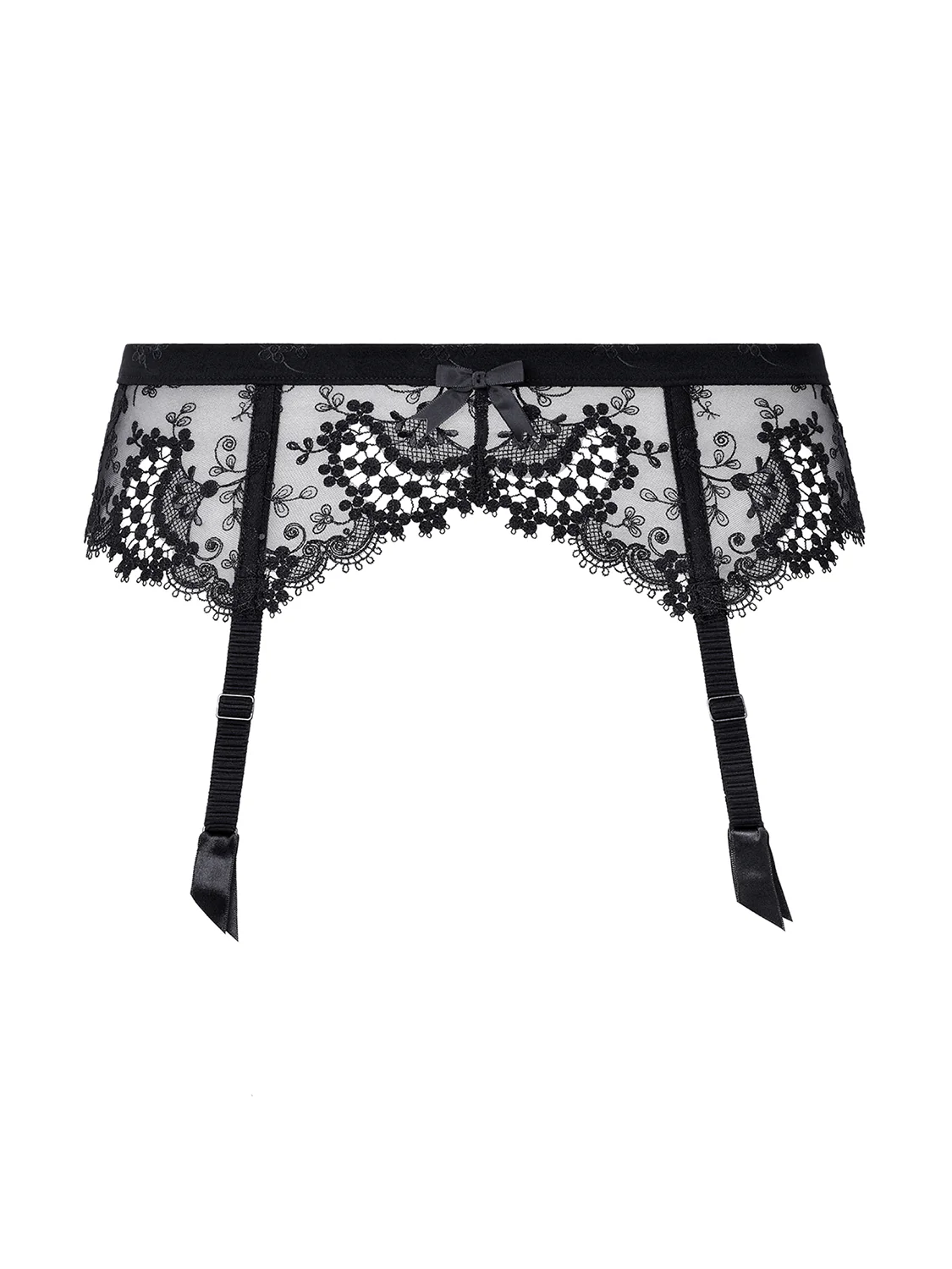 Suspender belt - Black - Image 4