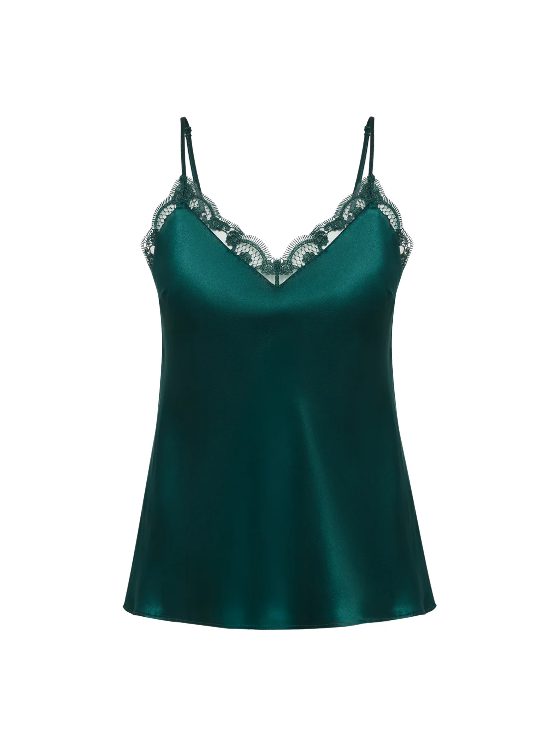 Top with embroidery - Emerald green - Image 7