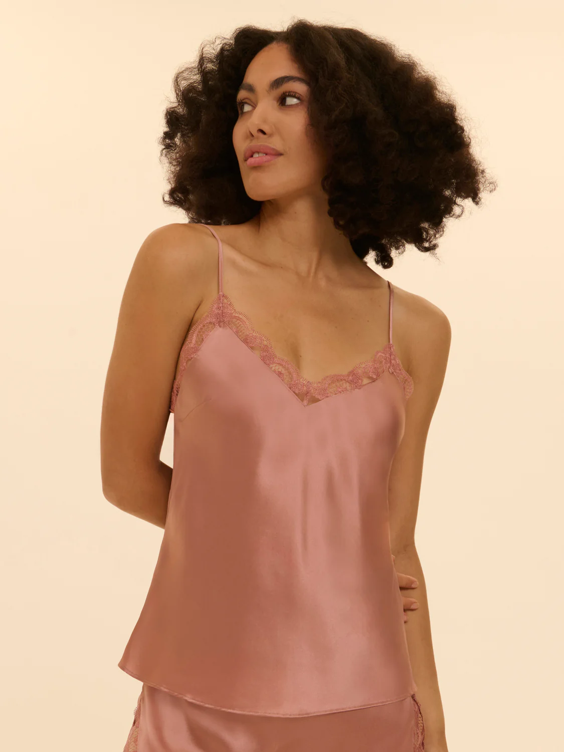 Top with embroidery - Smokey Pink - Image 2