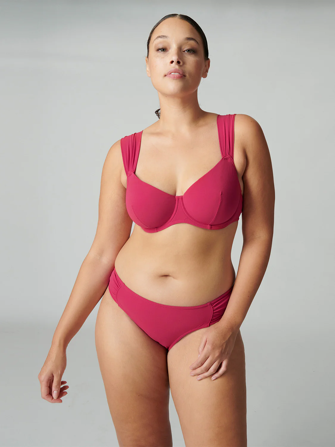 Underwired bikini top - Raspberry - Image 2