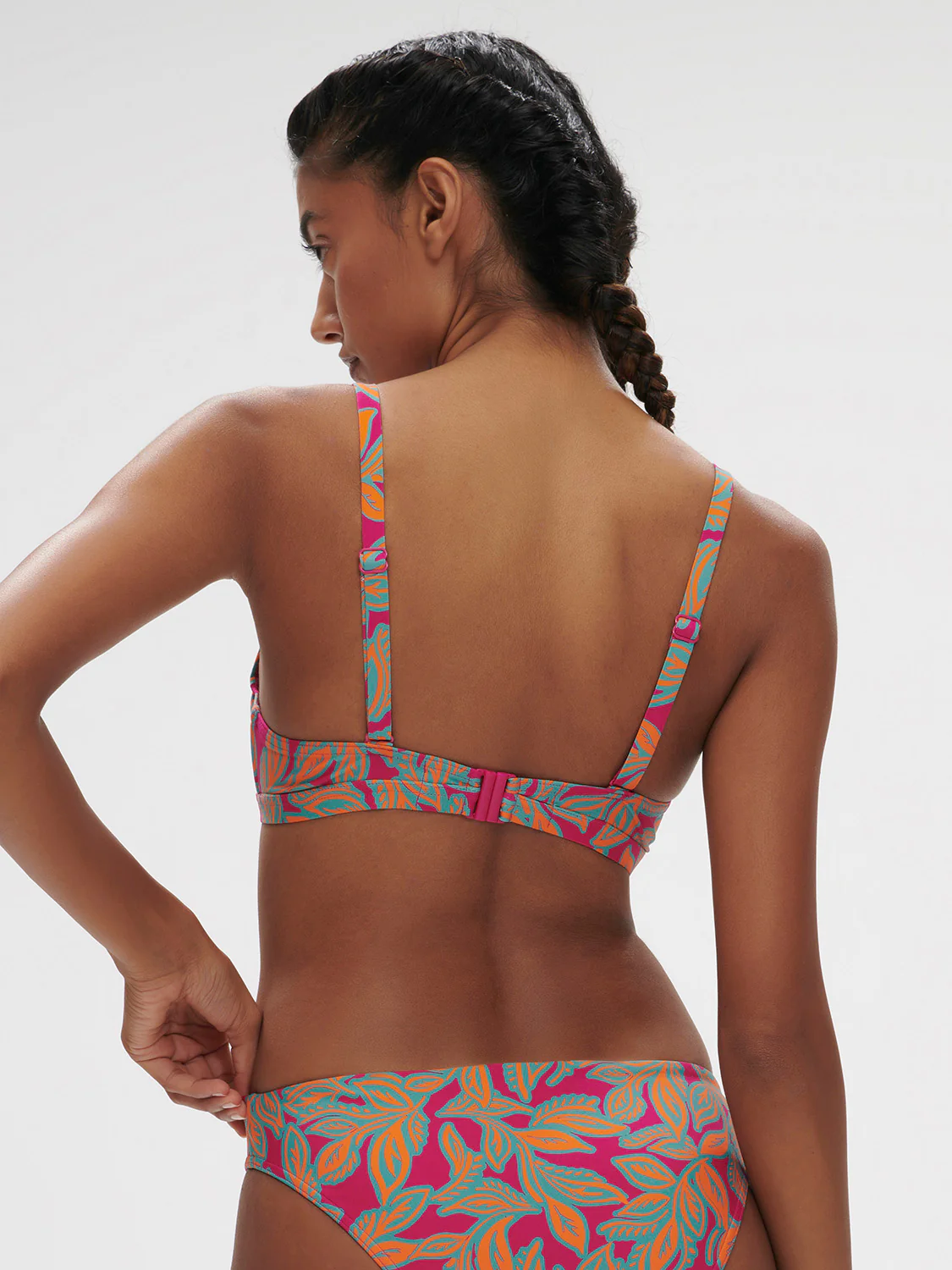 Underwired bikini triangle - Menara Pink Print - Image 2