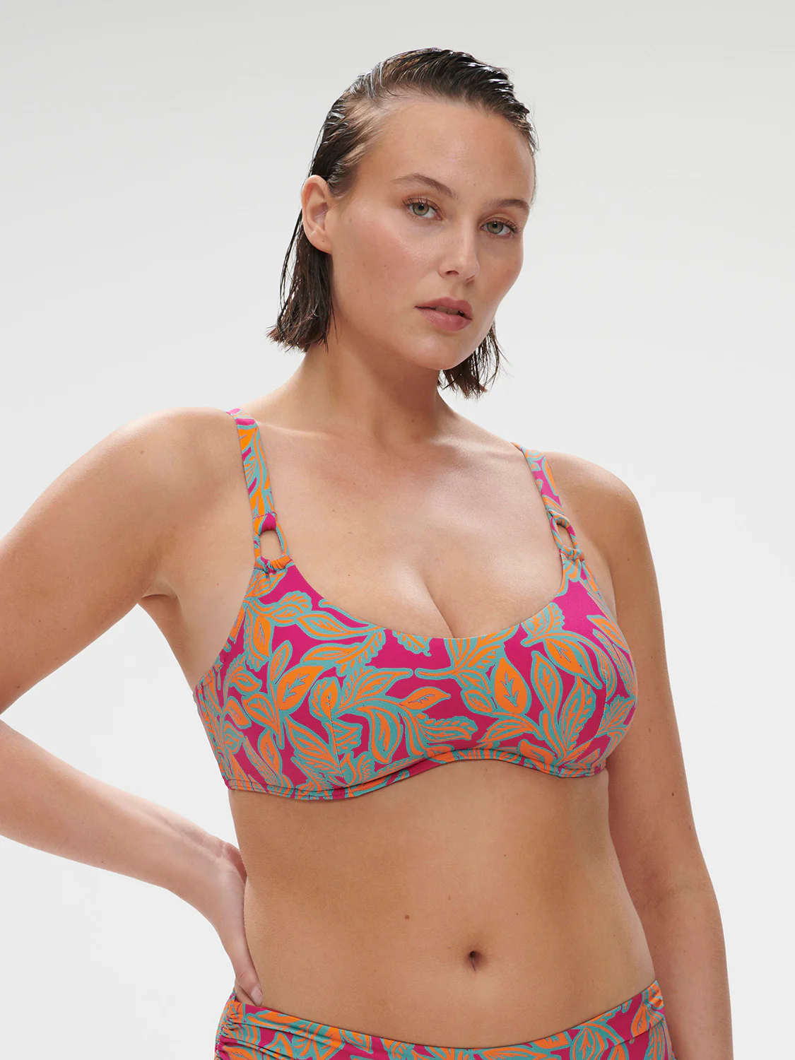 Underwired brassière - Menara Pink Print - Image 8