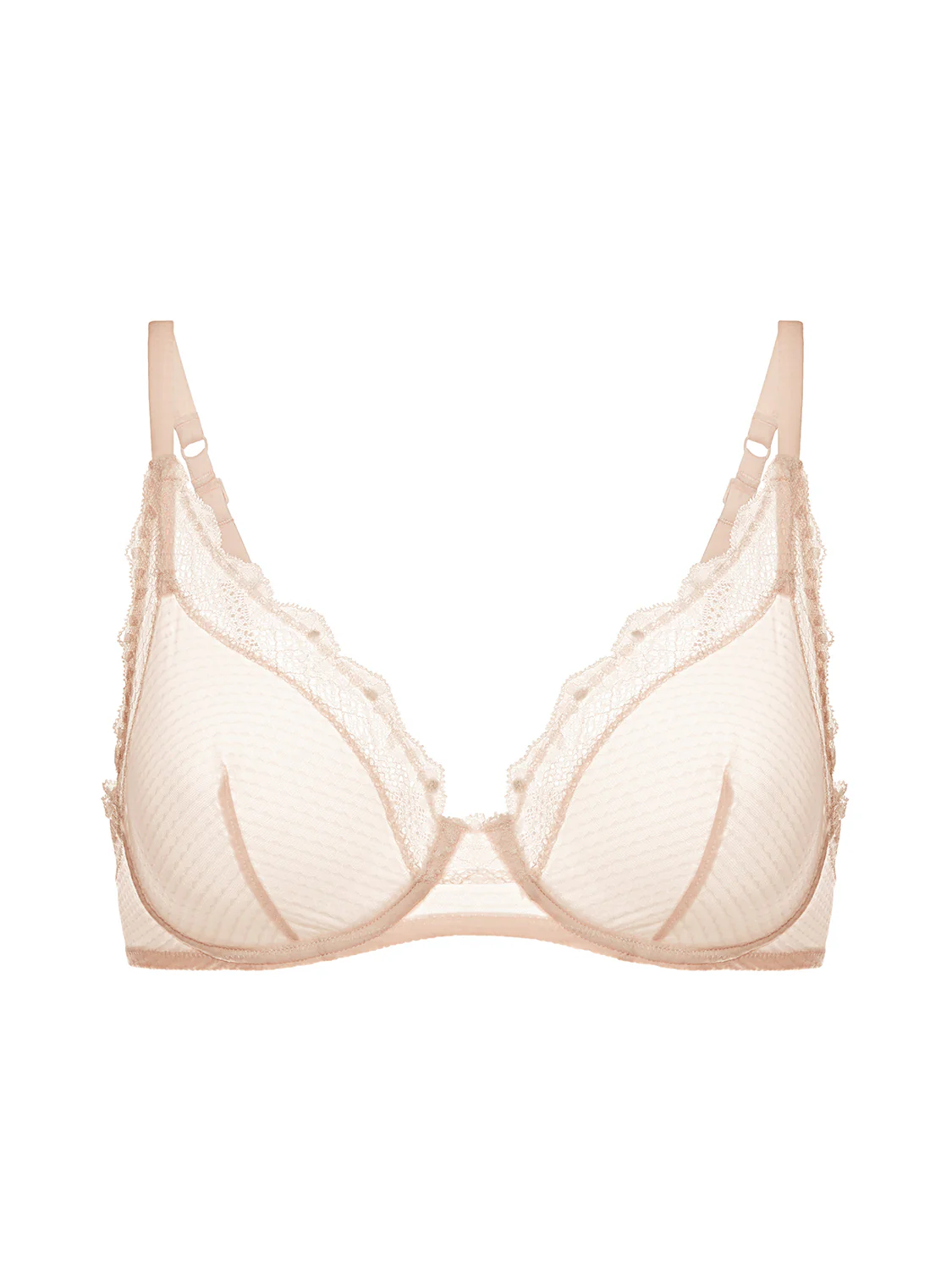 Underwired low-cut bra - Sakura pink - Image 3