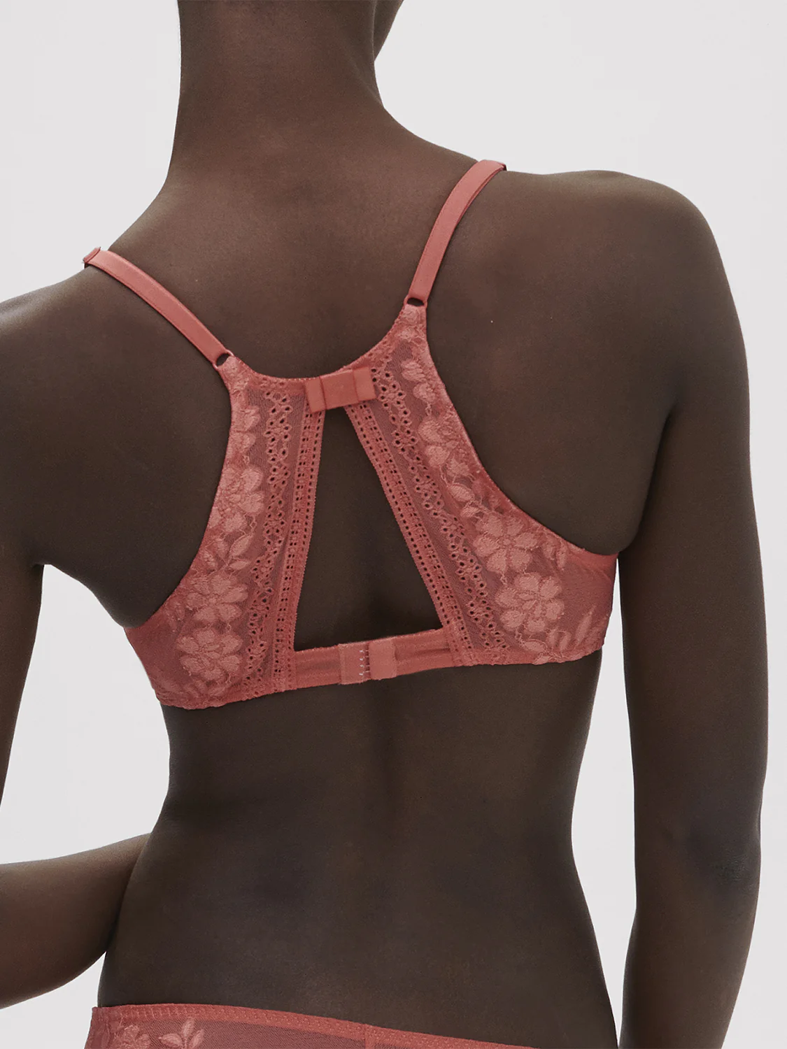 Underwired triangle bra - Texas Pink - Image 2