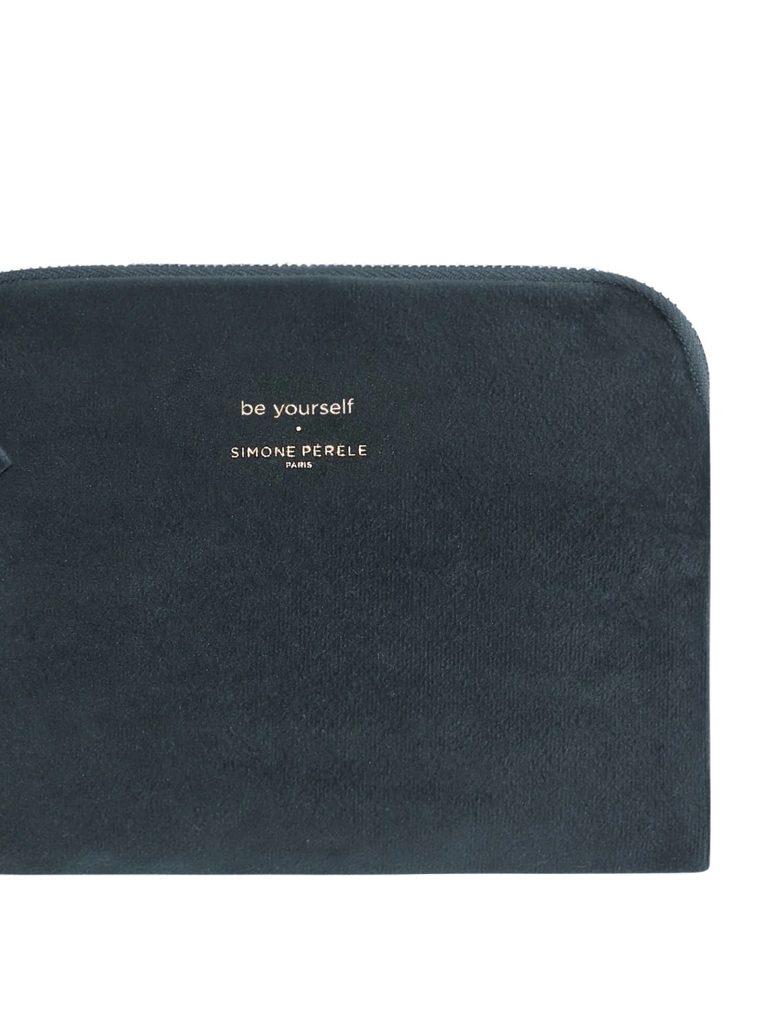 Velvet pouch - Peacock