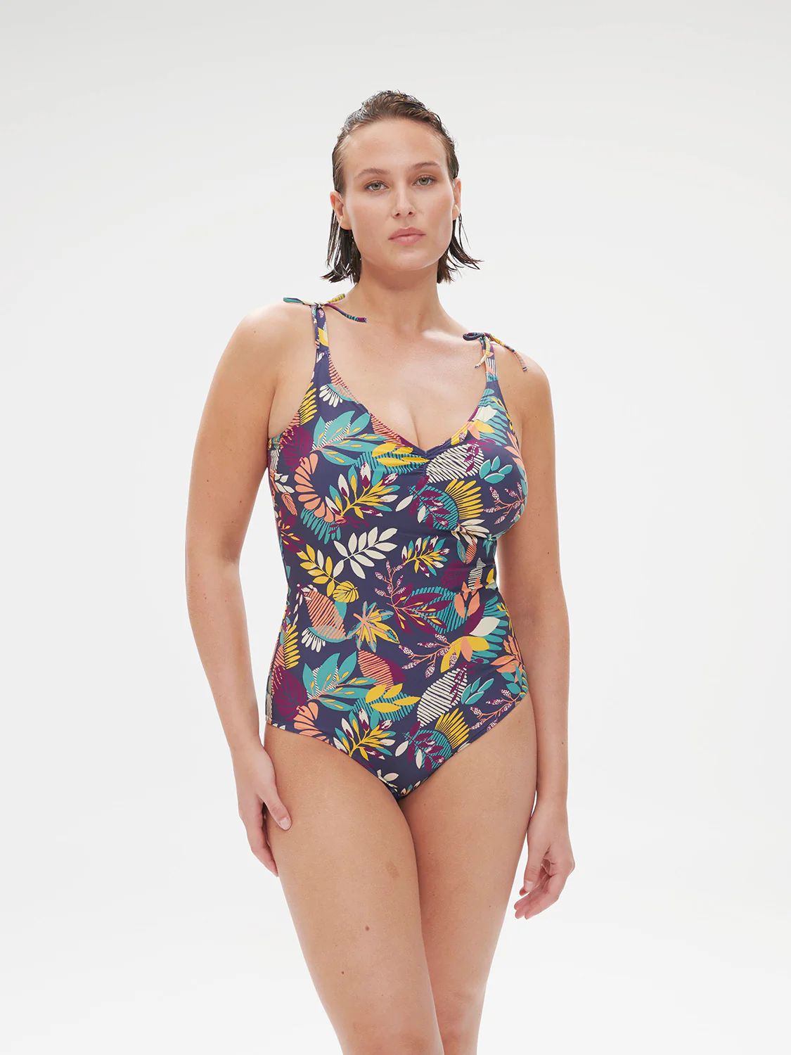 Wireless Molded One-Piece - Seaside Blue Print - Image 9